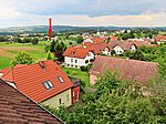 Dorf-Idylle mit Blick zum Fußballplatz