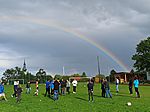 Oftmals Regenbogen-Fußball